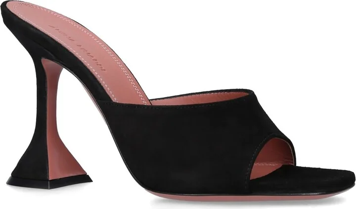 Amina Muaddi Suede Lupita Mules 95