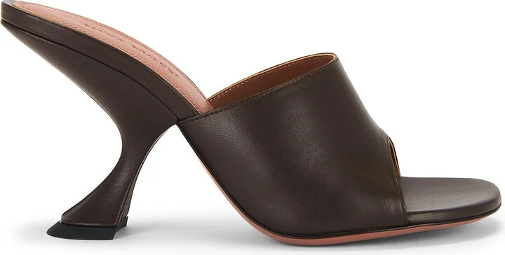 AMINA MUADDI Taylor 90 Slipper in Brown