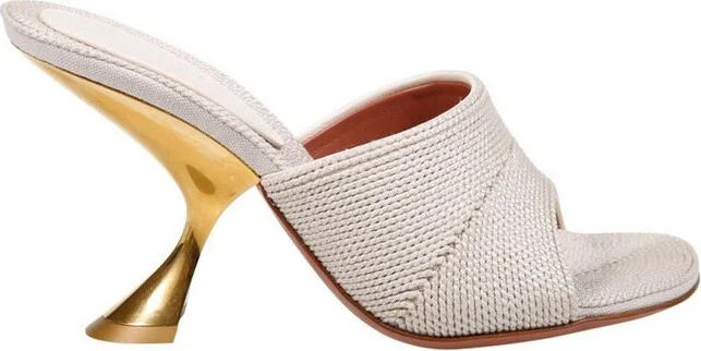 Amina Muaddi Taylor Woven Slippers