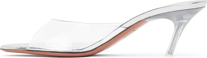 Amina Muaddi Transparent Alexa Glass 60 Heeled Sandals - Image 3