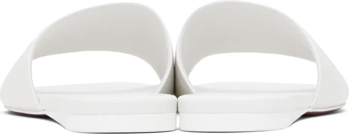 Amina Muaddi White Bianca Sandals - Image 2