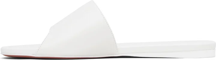 Amina Muaddi White Bianca Sandals - Image 3