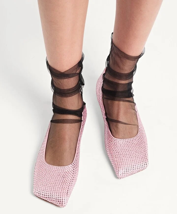 Amina Muaddi Woman Ballet flats - Image 4