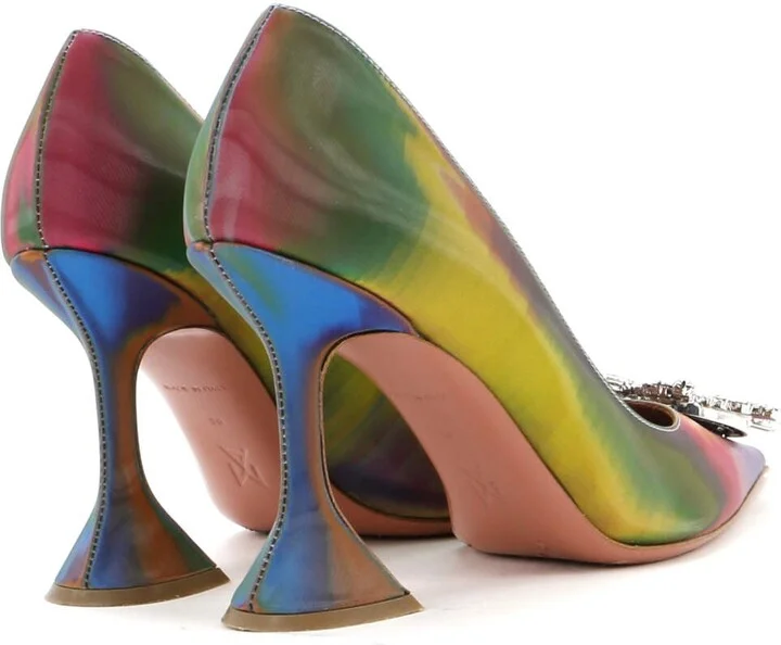 Amina Muaddi Women's Begum Pumps Leather 95 - Image 3