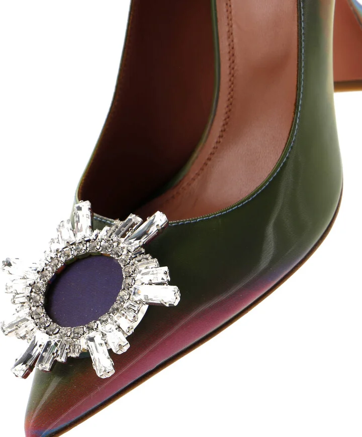 Amina Muaddi Women's Begum Pumps Leather 95 - Image 5