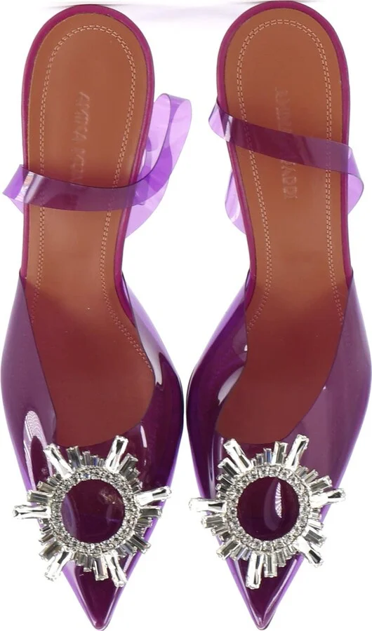 Amina Muaddi Women's Begum Pumps PVC 95 - Image 2