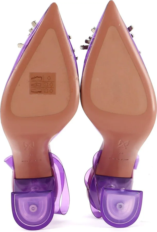 Amina Muaddi Women's Begum Pumps PVC 95 - Image 4