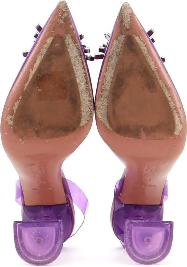 Amina Muaddi Women's Begum Pumps PVC 95 - Image 4