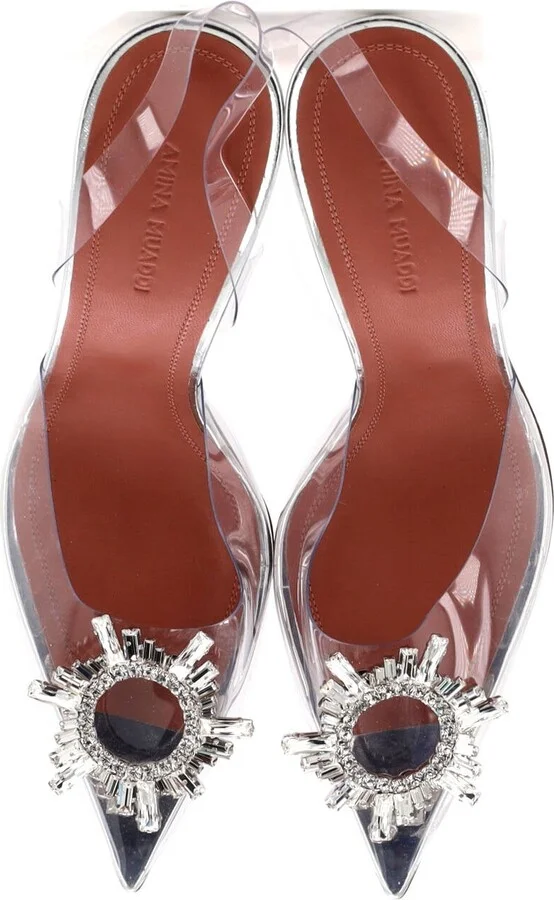 Amina Muaddi Women's Begum Pumps PVC 95 - Image 2