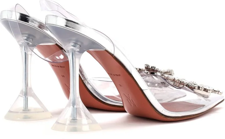 Amina Muaddi Women's Begum Pumps PVC 95 - Image 3