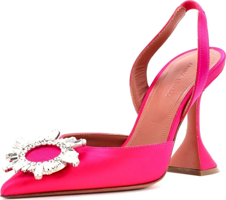 Amina Muaddi Women's Begum Pumps Satin 95