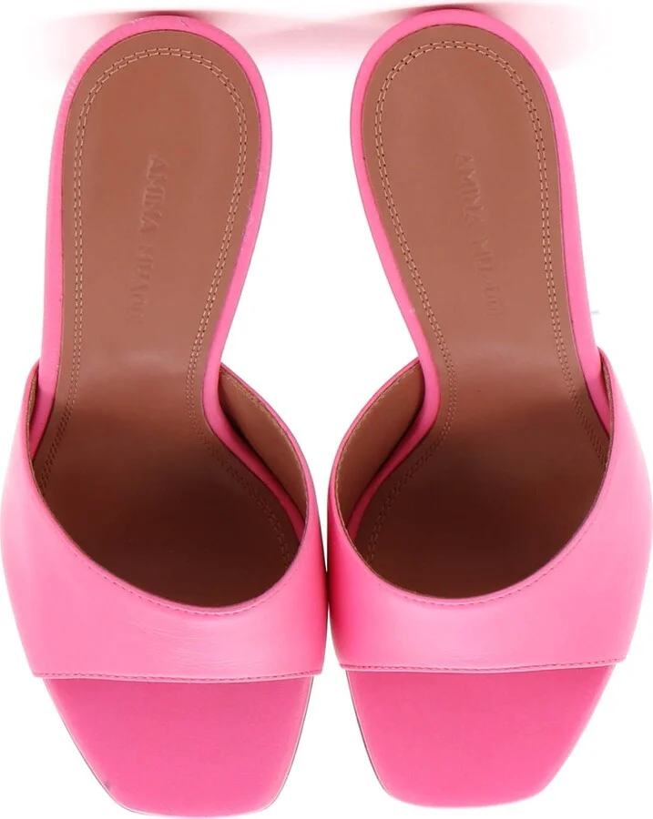 Amina Muaddi Women's Lupita Wedge Sandals Leather - Image 2