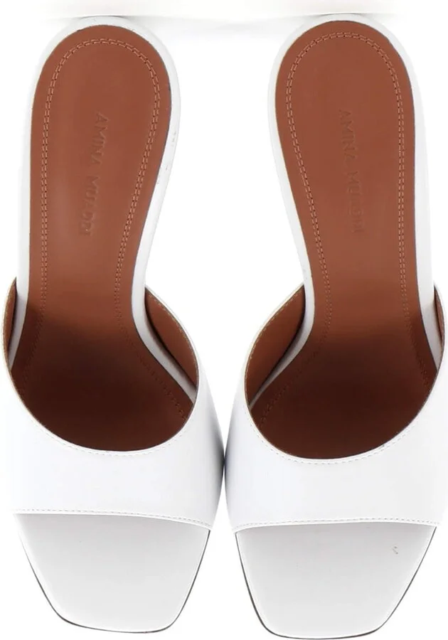 Amina Muaddi Women's Lupita Wedge Sandals Leather - Image 2