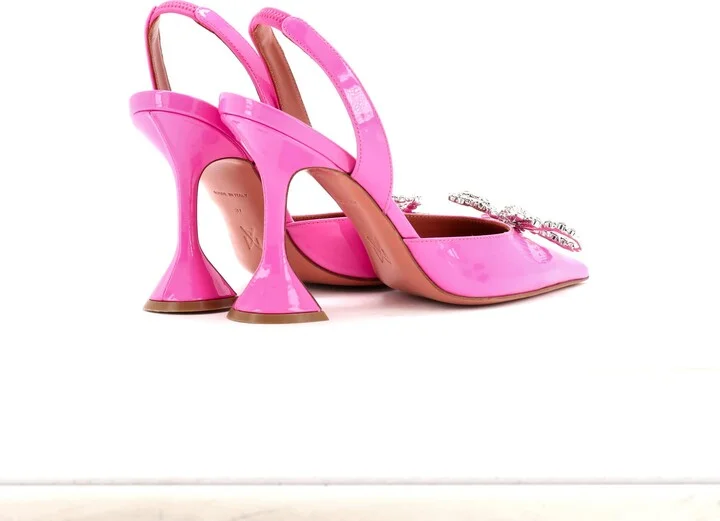 Amina Muaddi Women's Rosie Pumps Patent 95 - Image 2