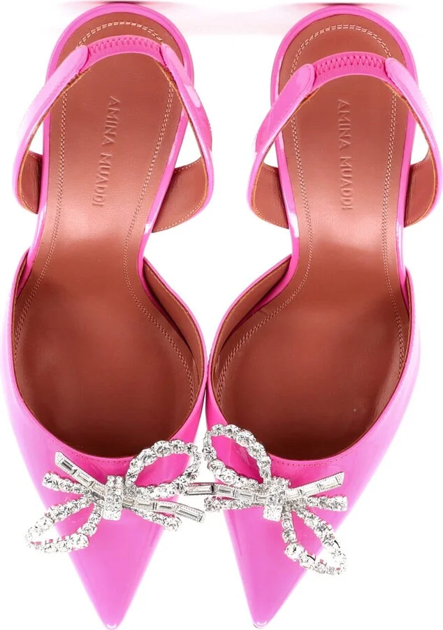 Amina Muaddi Women's Rosie Pumps Patent 95 - Image 3