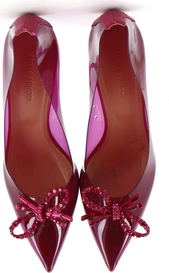 Amina Muaddi Women's Rosie Pumps PVC 95 - Image 2