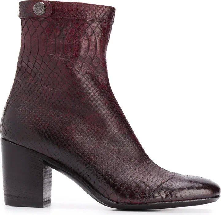Amina snakeskin-effect boots