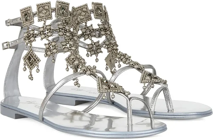 Amira charm-embellished sandals - Image 2
