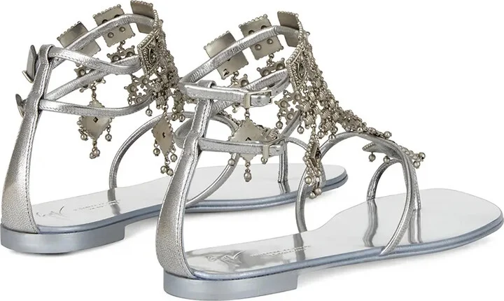 Amira charm-embellished sandals - Image 3