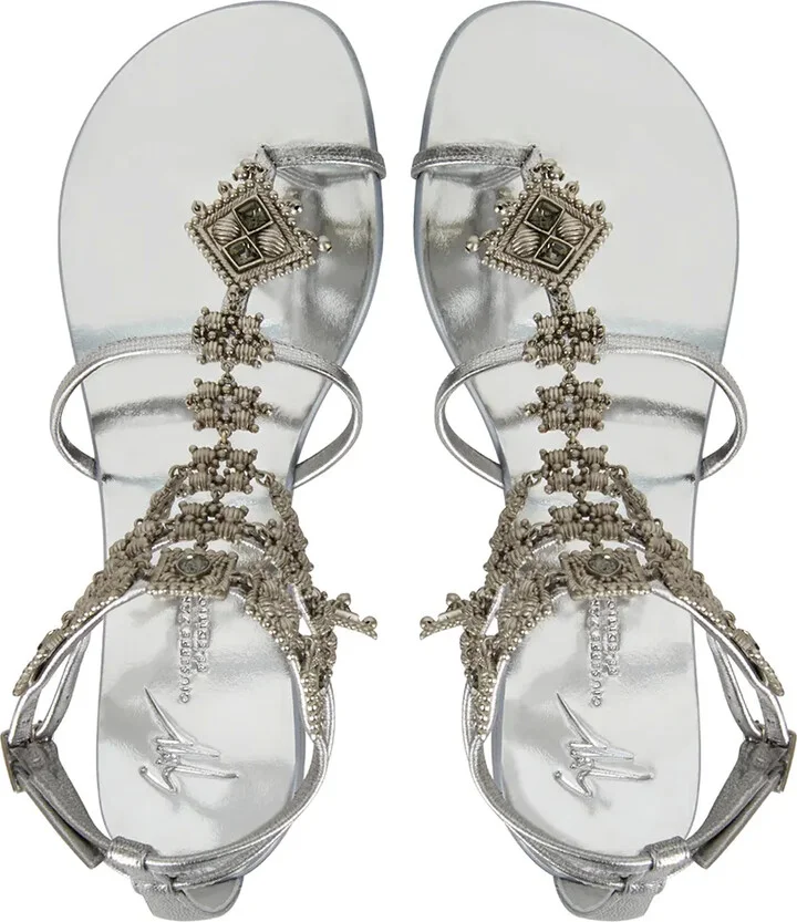 Amira charm-embellished sandals - Image 4