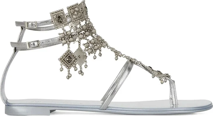 Amira charm-embellished sandals