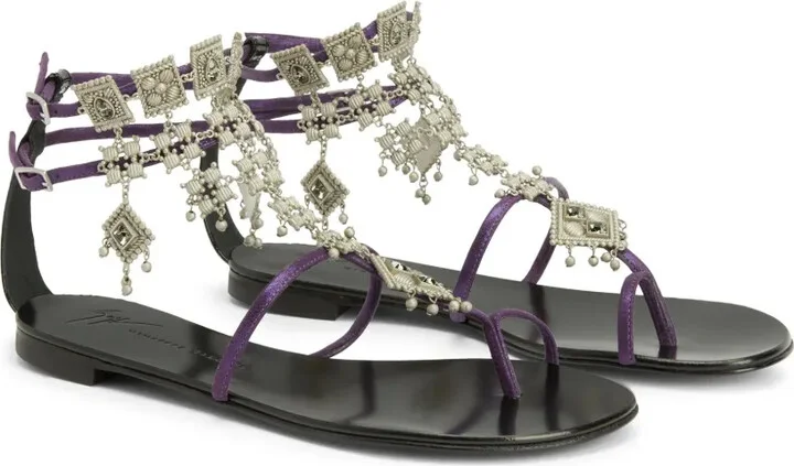 Amira embellished suede sandals - Image 2