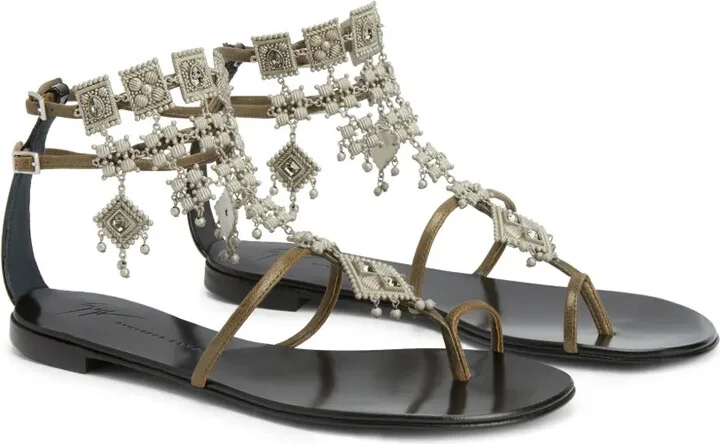Amira embellished suede sandals - Image 2