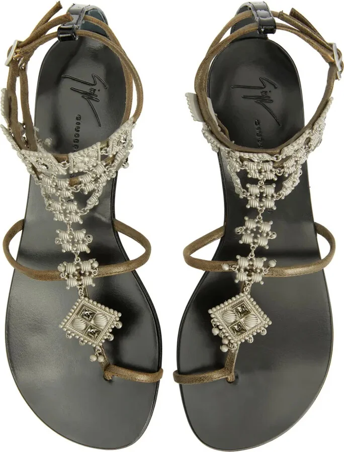 Amira embellished suede sandals - Image 4
