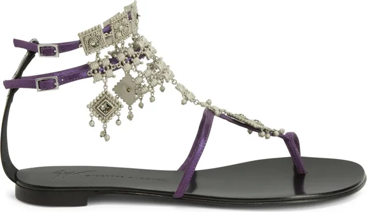 Amira embellished suede sandals