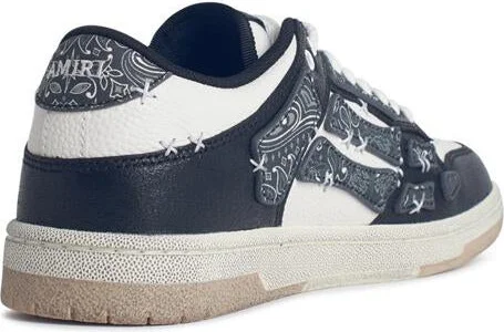 Amiri 'Bandana' Black Leather Blend Sneakers - Image 3