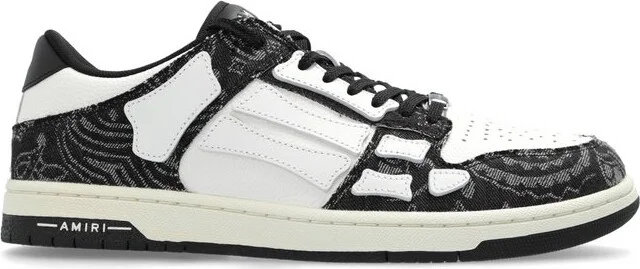 Amiri Bandana Skel Top Lace-Up Sneakers