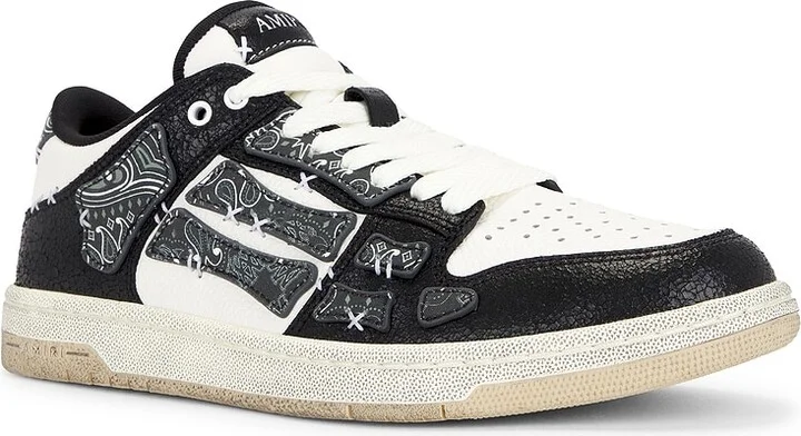 Amiri Bandana Skel Top Low in Black - Image 2