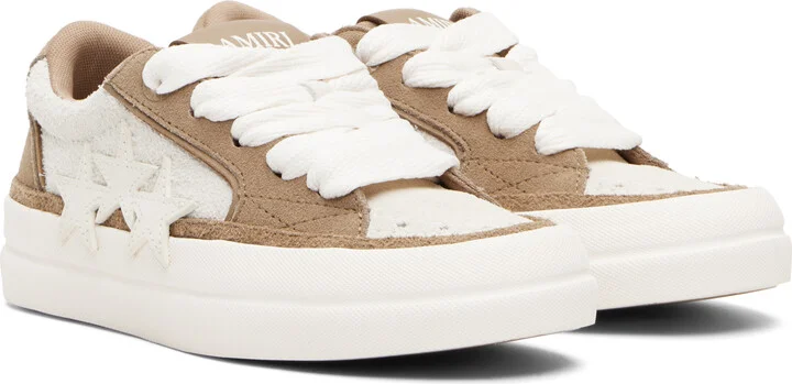 AMIRI Beige Sunset Skate Sneakers - Image 4