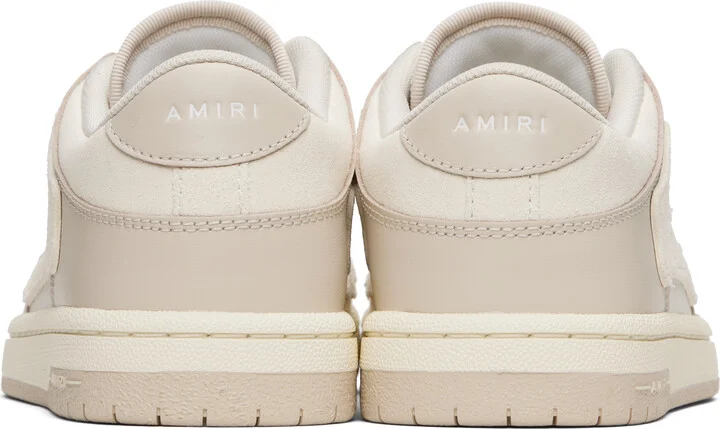 AMIRI Beige & White Skel-Top Low Sneakers - Image 2