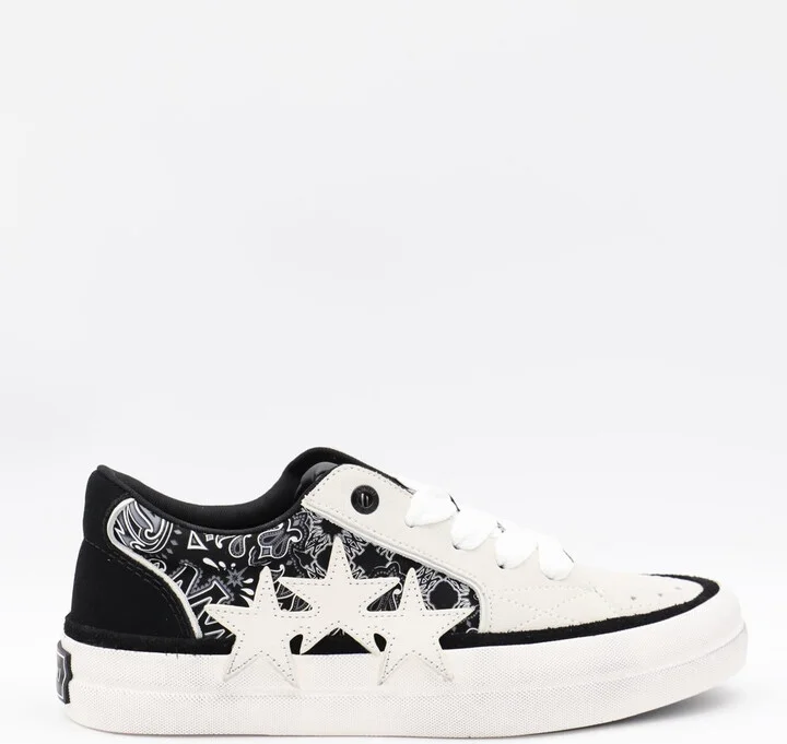 Amiri Black And White Bandana Sneakers