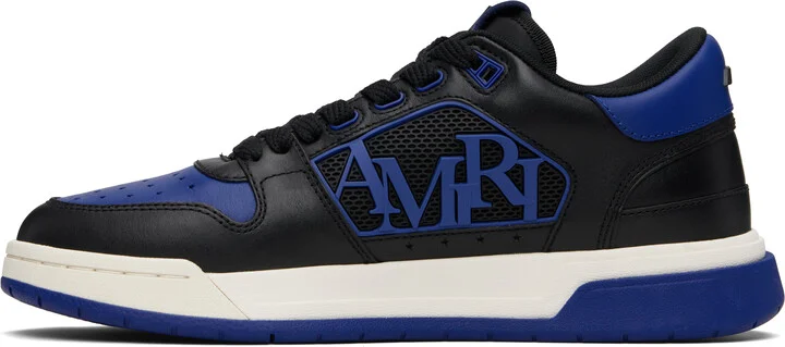 AMIRI Black & Blue Classic Low Sneakers - Image 3
