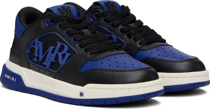 AMIRI Black & Blue Classic Low Sneakers - Image 4