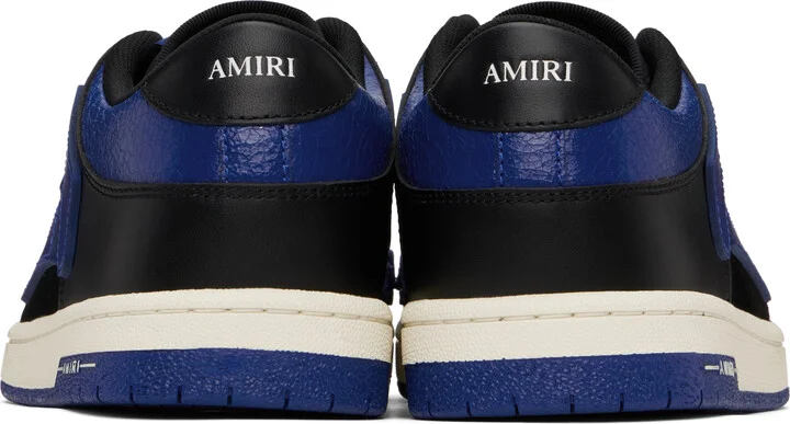 AMIRI Black & Blue Skel-Top Low Sneakers - Image 2