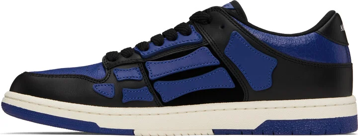 AMIRI Black & Blue Skel-Top Low Sneakers - Image 3