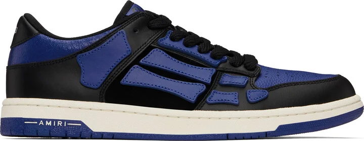 AMIRI Black & Blue Skel-Top Low Sneakers