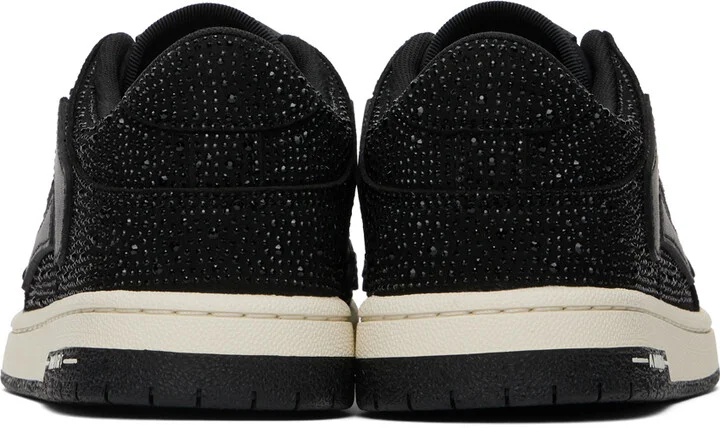 AMIRI Black Crystal Skel Low Top Sneakers - Image 2