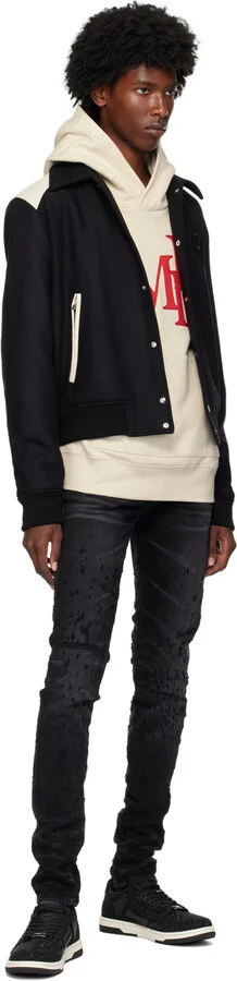 AMIRI Black Crystal Skel Low Top Sneakers - Image 5