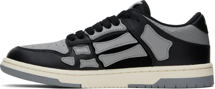 AMIRI Black & Gray Skel-Top Low Sneakers - Image 3