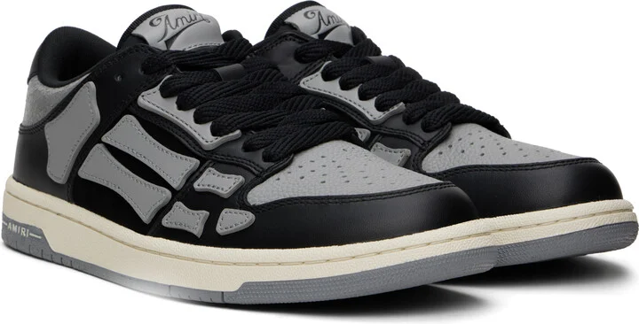 AMIRI Black & Gray Skel-Top Low Sneakers - Image 4