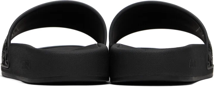 AMIRI Black MA Quad Pool Slides - Image 2