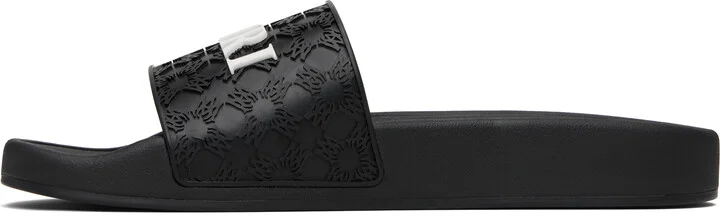 AMIRI Black MA Quad Pool Slides - Image 3