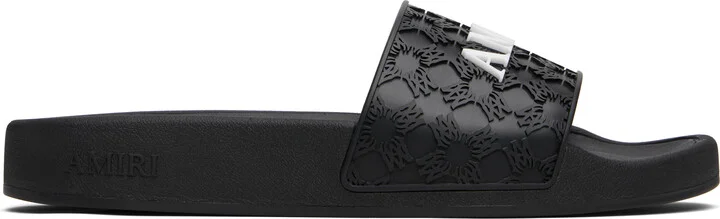 AMIRI Black MA Quad Pool Slides