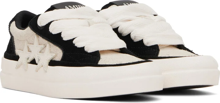 AMIRI Black & Off-White Sunset Skate Low Sneakers - Image 4