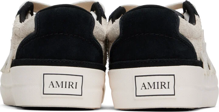 AMIRI Black & Off-White Sunset Skate Sneakers - Image 2
