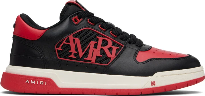 AMIRI Black & Red Classic Low Sneakers